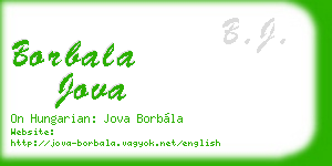 borbala jova business card